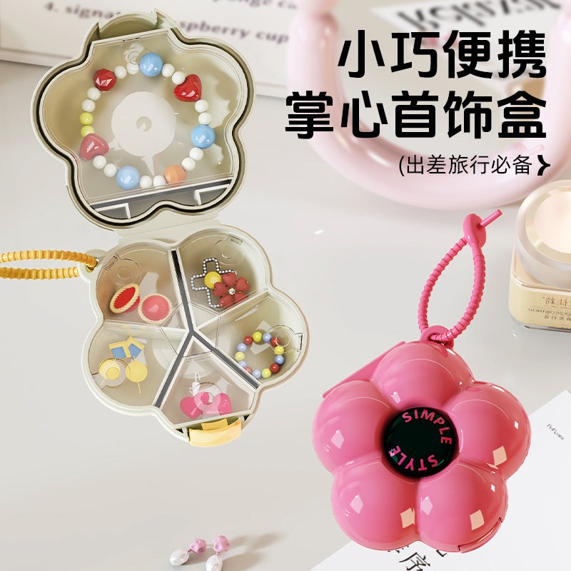 Changze Flower Letters Packet Portable Pill Box Mini Carry-On Travel Pills Pills Jewelry Sealed Storage Box - Image 3